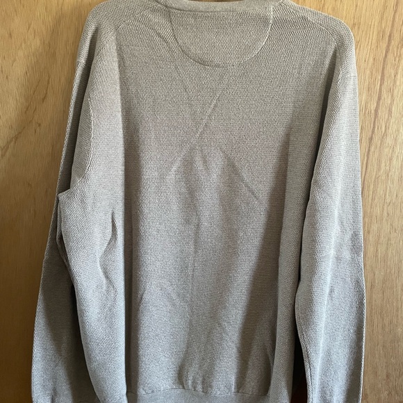 Polo Ralph Lauren Sweater Mens Beige Pony Textured Knit Cotton Prep XL - Picture 4 of 5